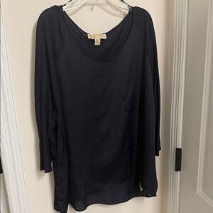 Michael Kors Elegant Navy Blouse